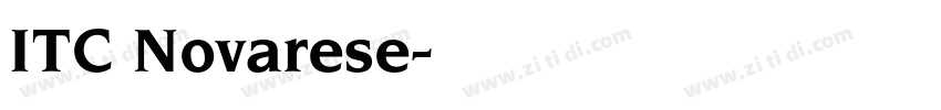 ITC Novarese字体转换